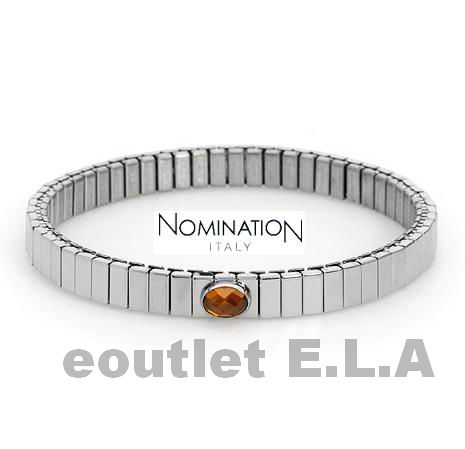 NOMINATION ITALY-1ct ORANGE CZ St.STEEL BRACELET